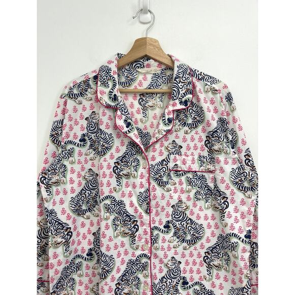 Printfresh Bagheera Tiger Queen Long Sleeve Pants Cotton Pajama Set - Medium - Picture 4 of 14